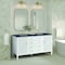 James Martin Vanities 60'' Double Vanity, Bright White w/ 3 CM Charcoal Soapstone Quartz Top 485-V60D-BW-3CSP - alternate 6
